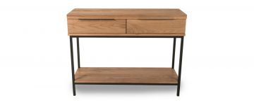 Calia Oak 2 Drawer Console Table