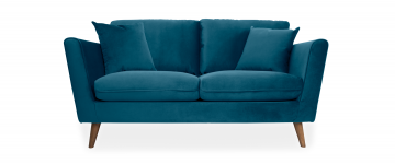 Ivy Dark Teal Velvet 2 Seater Sofa