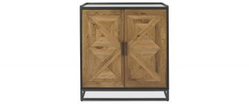 Indus Rustic Oak Drinks Cabinet